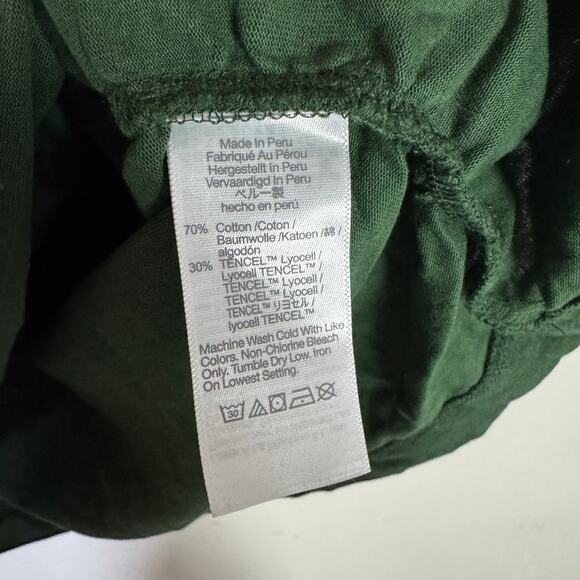 Madewell Sutro Side-Cinch Muscle Tee WMNS M Summit Green Contrast Stitch - Picture 7 of 8